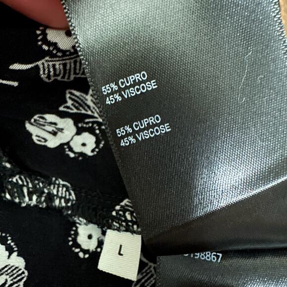 WHISTLES Crosshatch Print Luna Dress Black White Shift Mini V-Neck - Picture 9 of 10